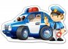 Pierwsze puzzle konturowe dla maluchów 22 el Castorland Policja